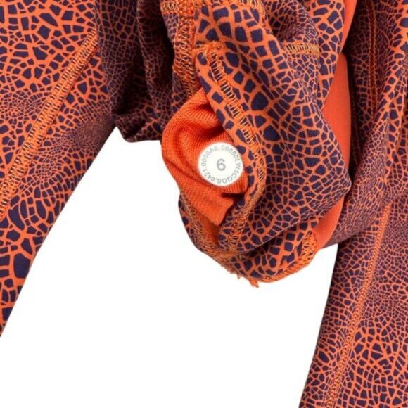 Lululemon Wunder Train High-Rise Tight 25" Crackle Glaze Vintage Orange 6 - Picture 9 of 9
